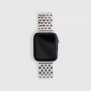 NWOT QUINCE Stainless Steel Bracelet Smartwatch Band Silver 38mm - 42mm 5674